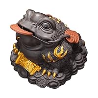 金蟾 置物 銅細工 蟾蜍 蛙 茶寵 装飾品 工芸品 美術品 Amazon.co.jp: 銭蛙 金蟾 茶寵 三本脚の蛙 三足蟾 茶の寵 茶宠